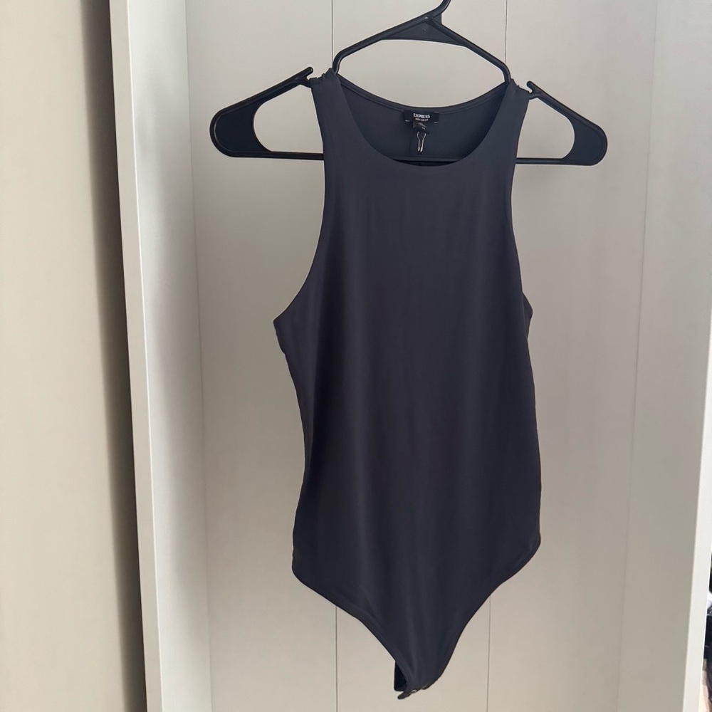 Express Grey Tank Bodysuit